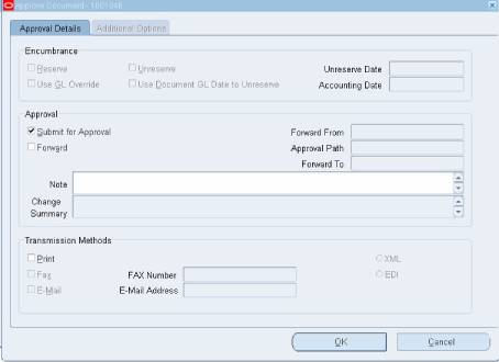 Requisition for approval form oracle apps R12