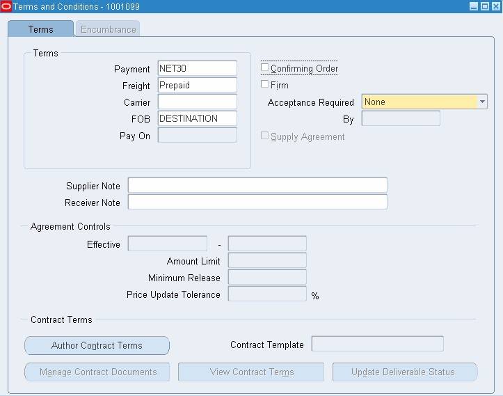 Terms and Conditions Purchase order