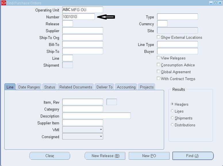 Purchase order Summary