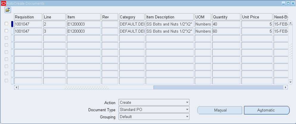 Auto Create Documents