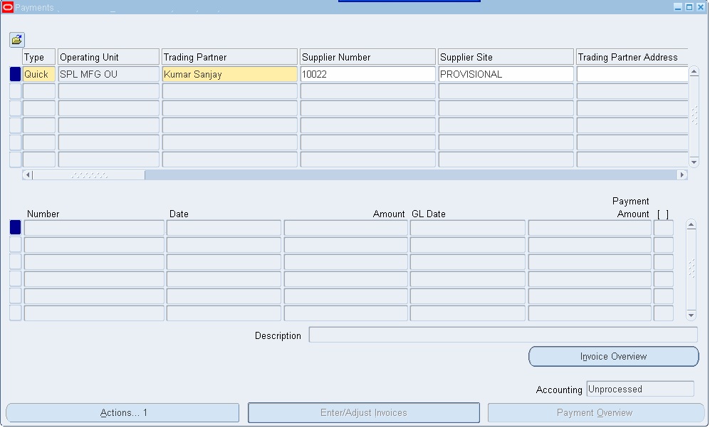 invoice payment window