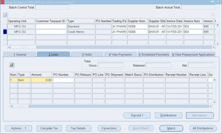 TDS Payment Invoice in Accounts Payable | amantpoint