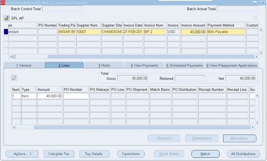 bills payable in accounts payable