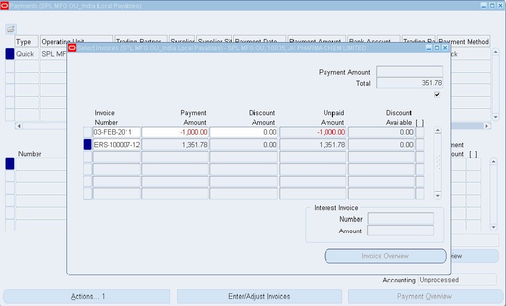 Payments In Accounts Payable 