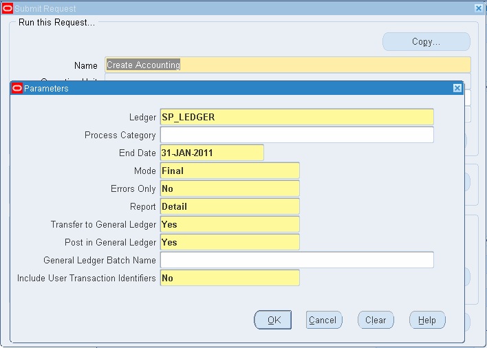 Create Accounting entries in Payable
