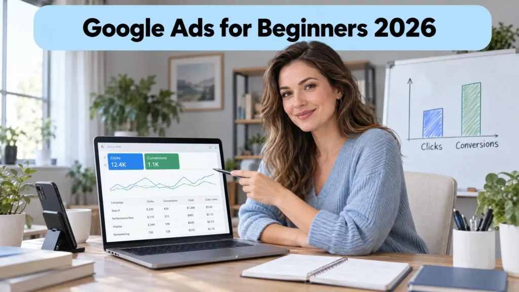 Google Ads for beginners 2026 illustration