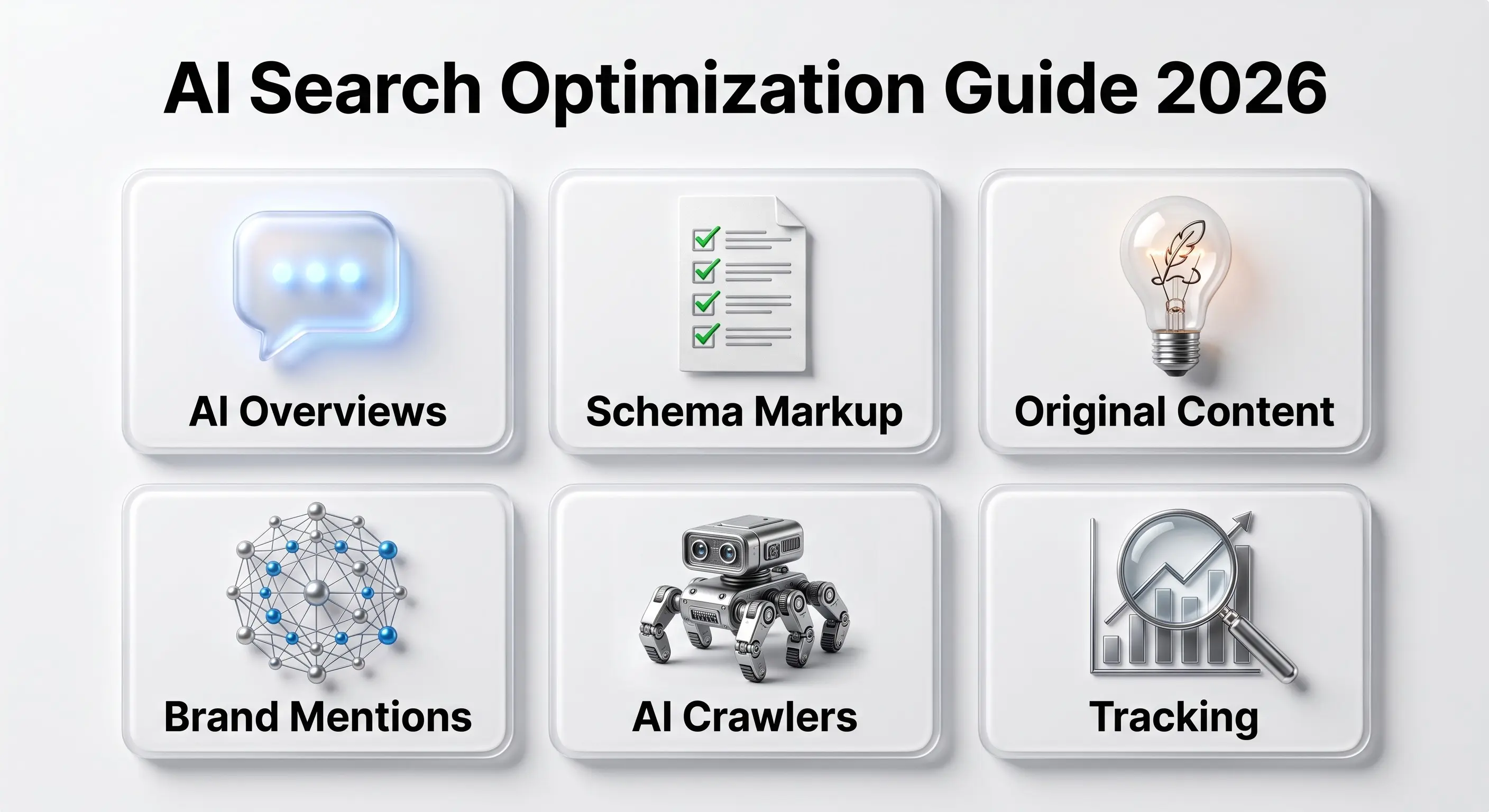 ai search optimization icon grid 2026